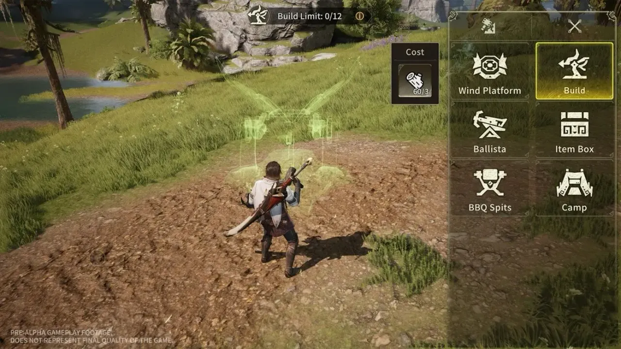 Build menu
